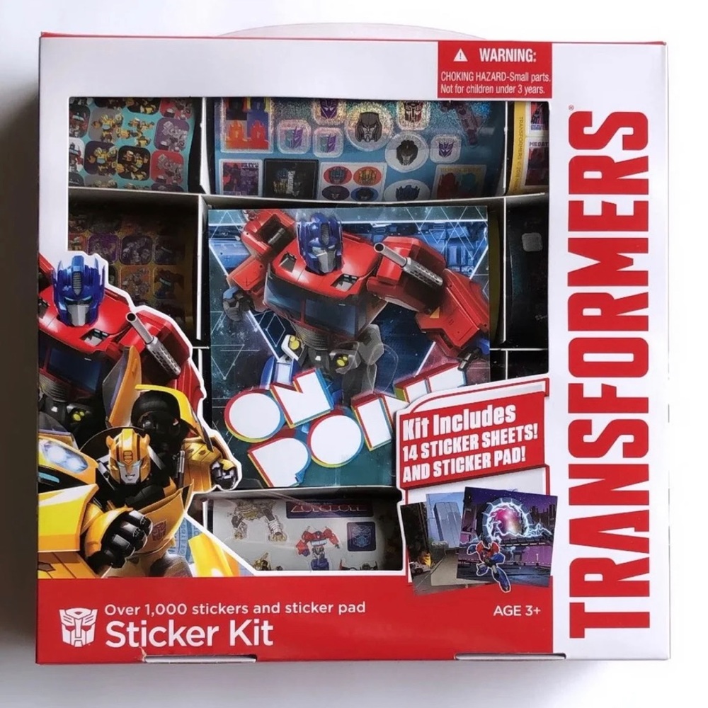 TRANSFORMERS 1,000+ STICKERS BOX
